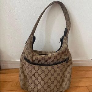 Gucci Tan Monogram Shoulder Bag
